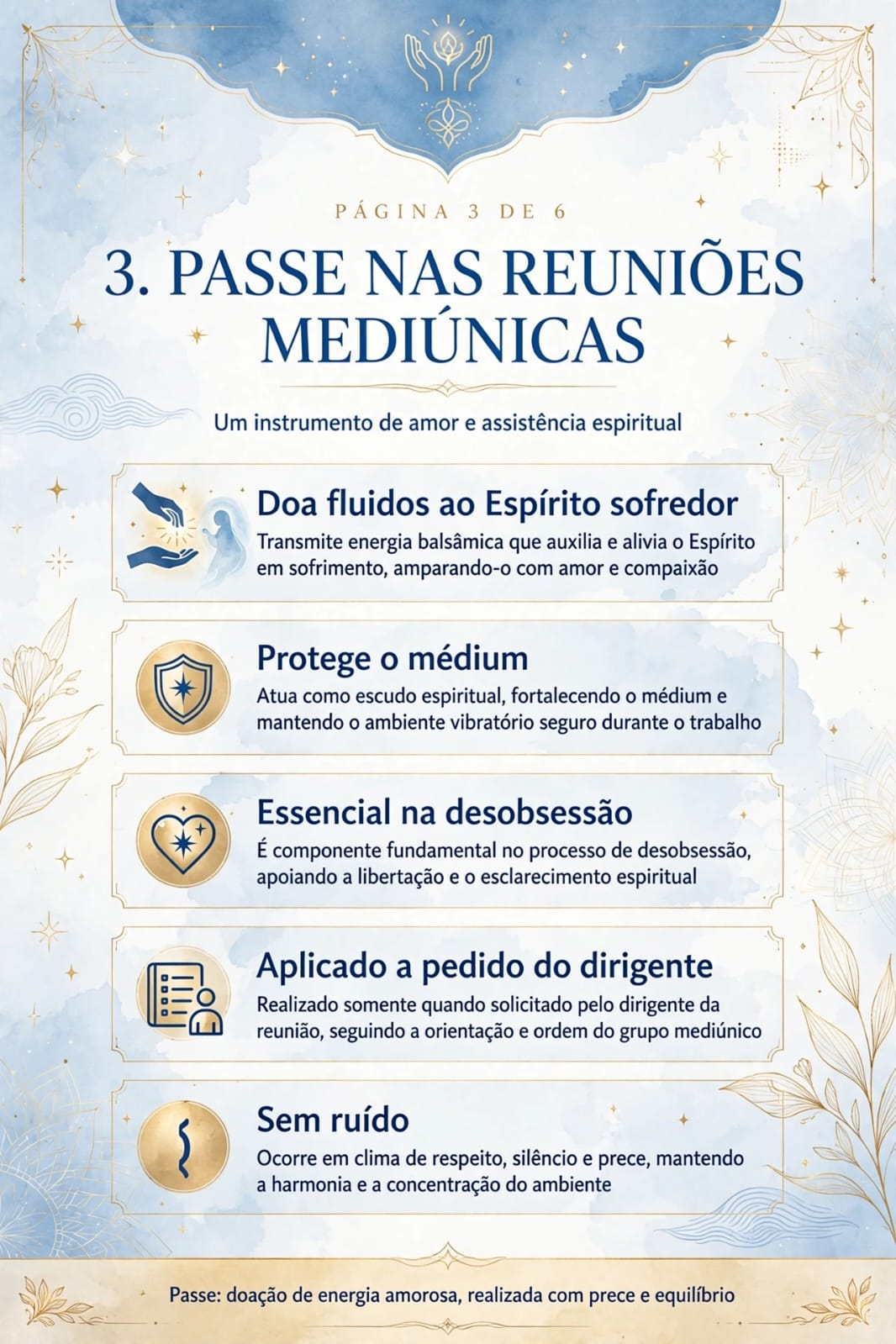 Passe nas reuniões mediúnicas